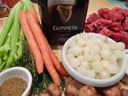 Guinness Stew ingredients