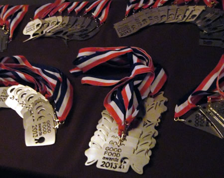 Good Food Award Medals 2013
