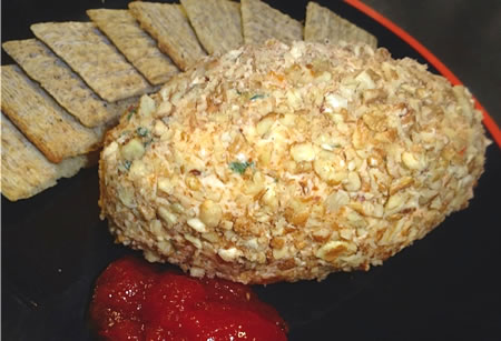 Red Hot Pepper Spread and Crackers