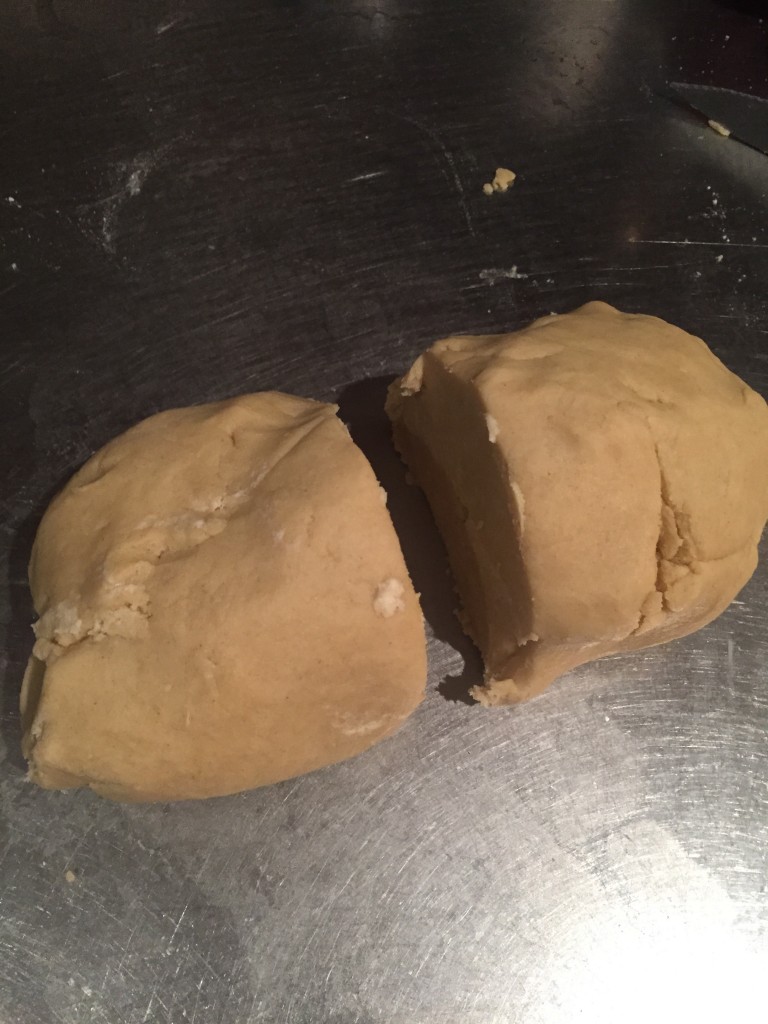 Cut Dough in two
