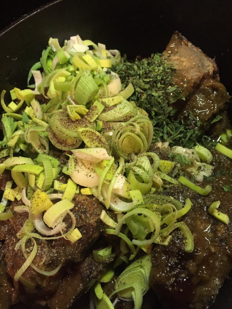 Shortribs with vegetables